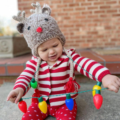 Rudolph Reindeer Beanie Hat Baby & Kids