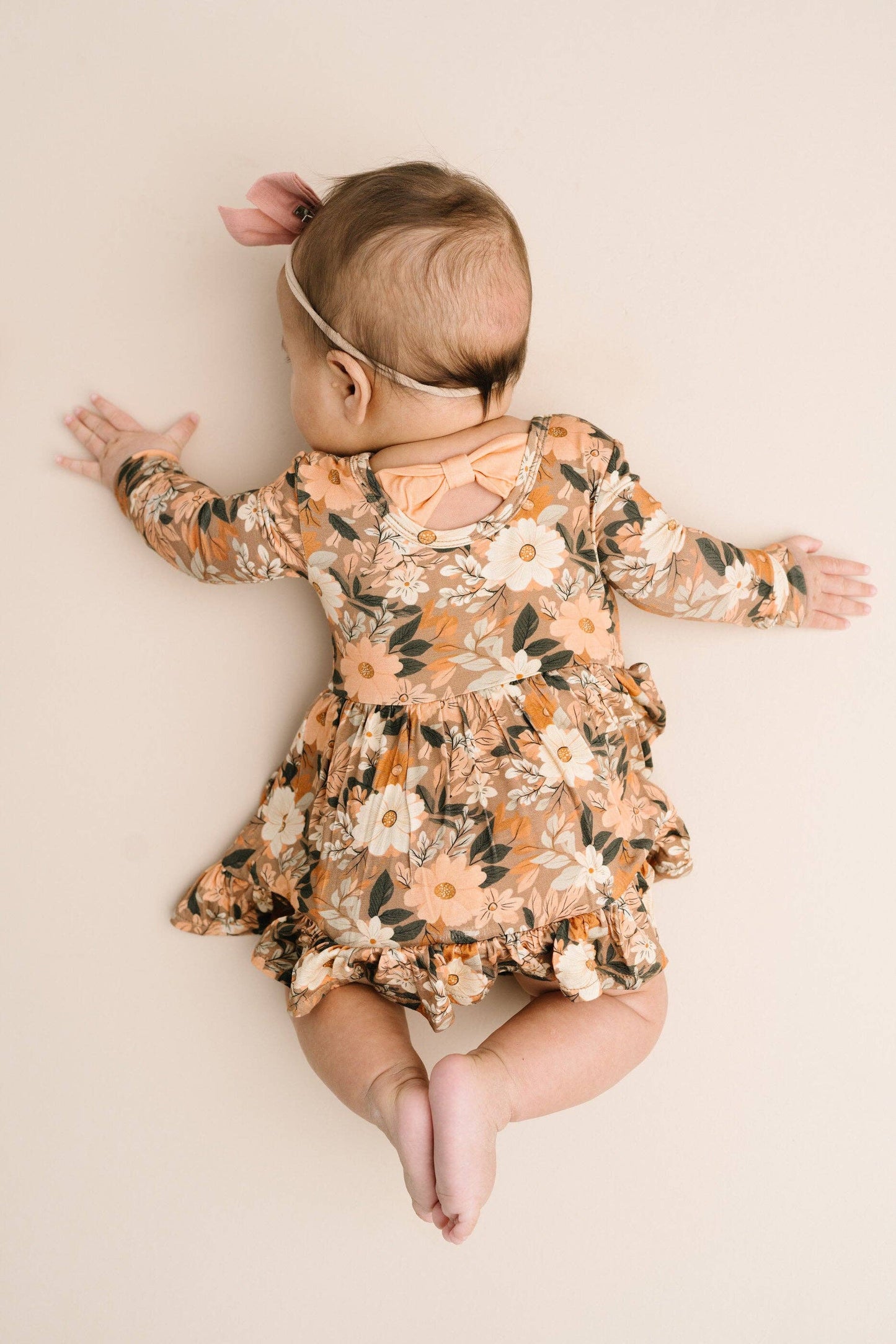Autumn Bloom Bodysuit Bamboo Dress