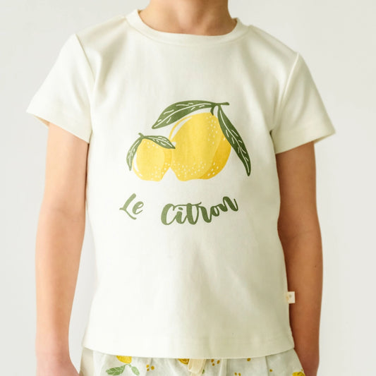 Organic Crew Neck Tee - Le Citron