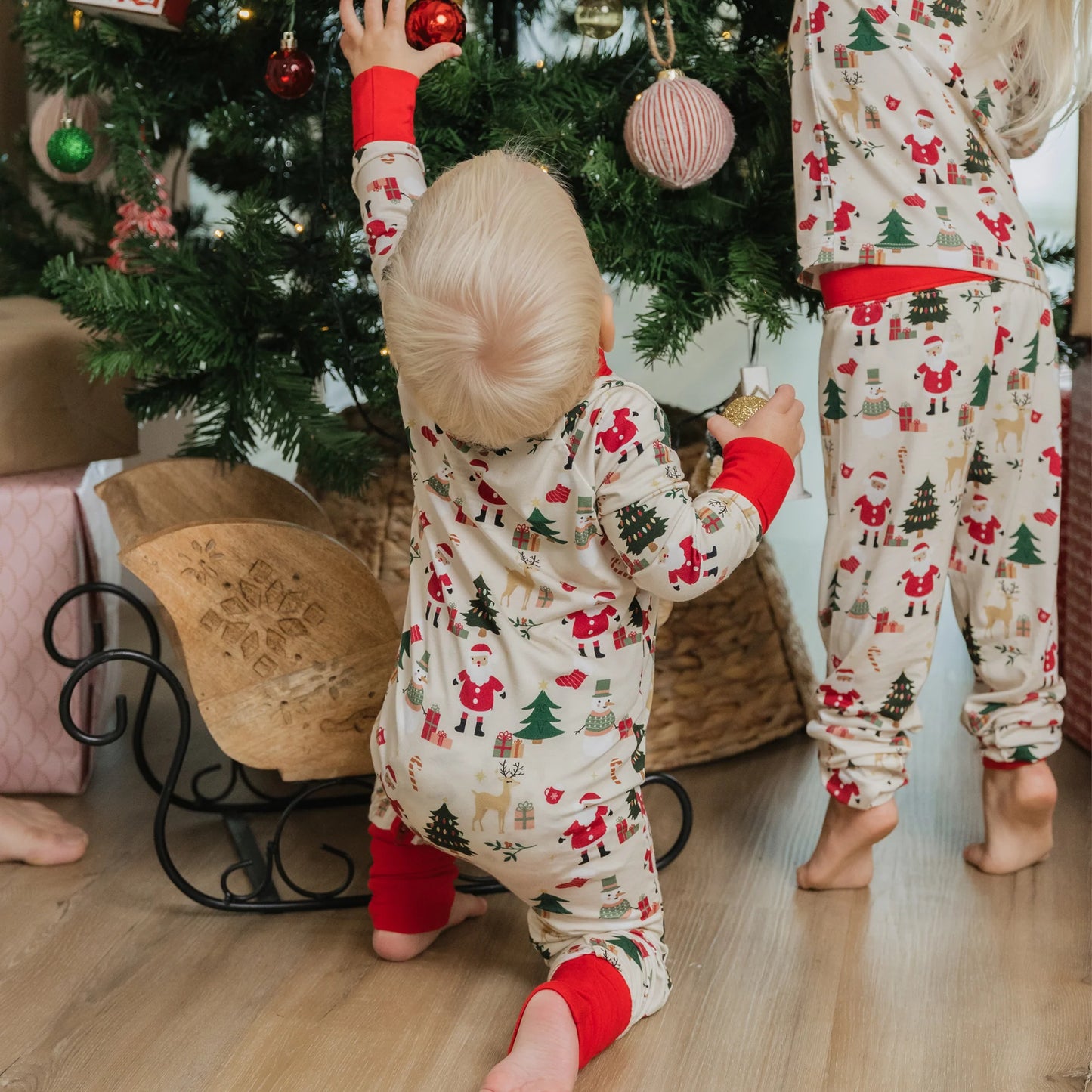 Cozy Christmas Bamboo Convertible Baby Pajama