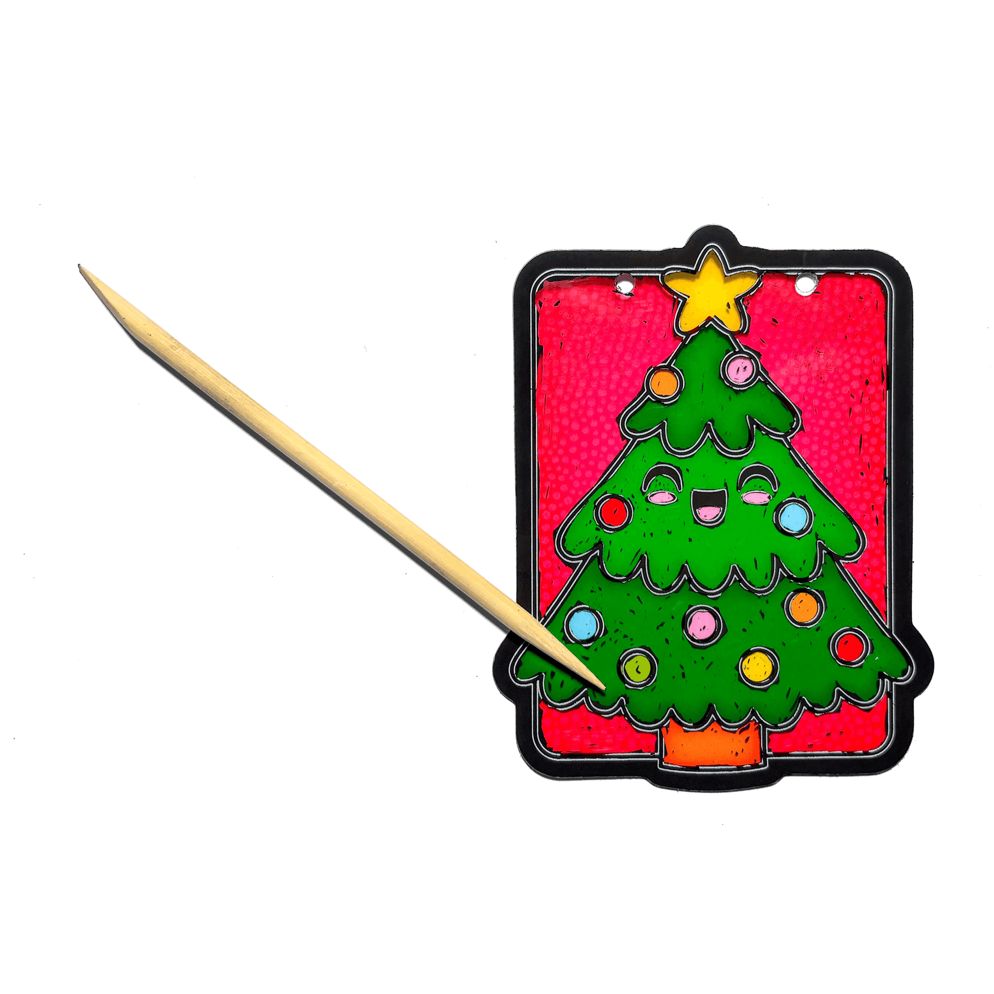 Mini Scratch & Scribble Window Banner Kit - Festive Friends - view 4