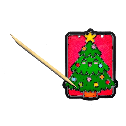 Mini Scratch & Scribble Window Banner Kit - Festive Friends - view 4
