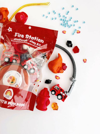 Fire Station KidDough Sensory Play Kit