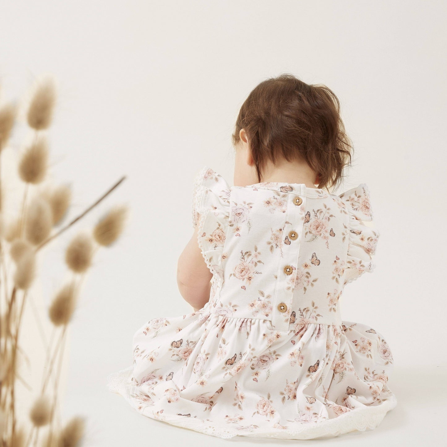 Butterfly Garden Ruffle Dress