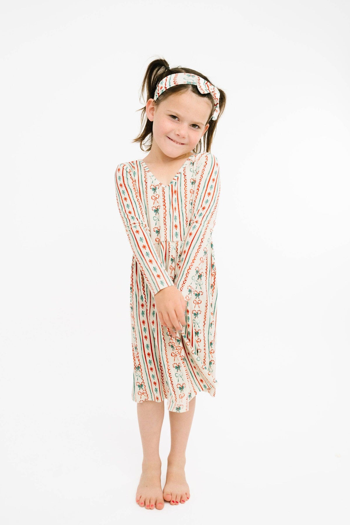 Christmas Dainty Bow bamboo dress - view 2