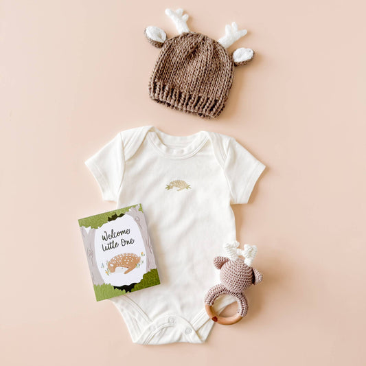 Welcome Little One Woodland Greeting Card