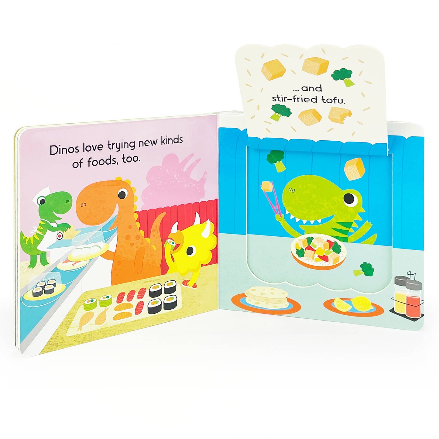 Dinos Love Donuts Lift-a-Flap Board Book