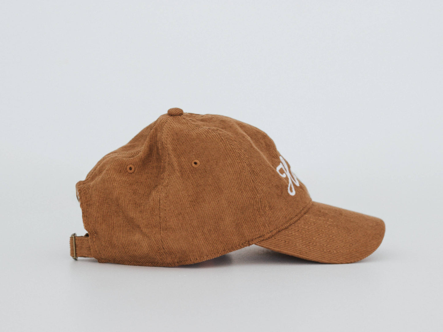 Howdy Script Modern Corduroy Hat • Embroidered Brown Cap