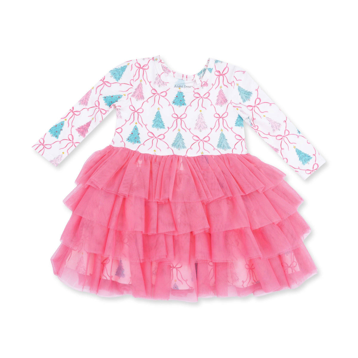 Bow Trellis Tree - Twirly Long Sleeve Tutu Dress and Cartwheel Short, view 2