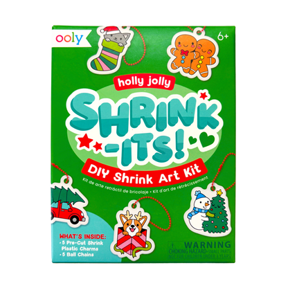 Mini Shrink-Its! DIY Shrink Art Kit - Holly Jolly - view 5