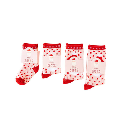 Whimsy Santa head socks from My Mind's Eye