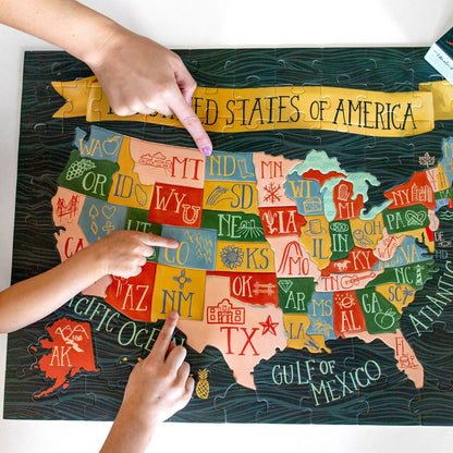 The United States of America - 110 Piece Kids Jigsaw Puzzle