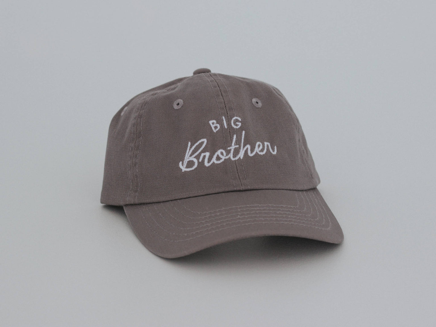 Big Brother Charcoal Twill Hat • Boys Cap for New Brothers