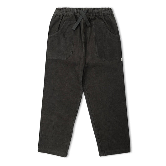 Makemake Organics Organic Corduroy Pants in Charcoal