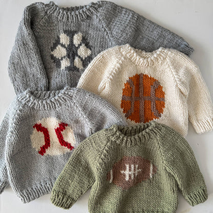 Football Sweater School Sports Baby Kid Fall Pullover Team