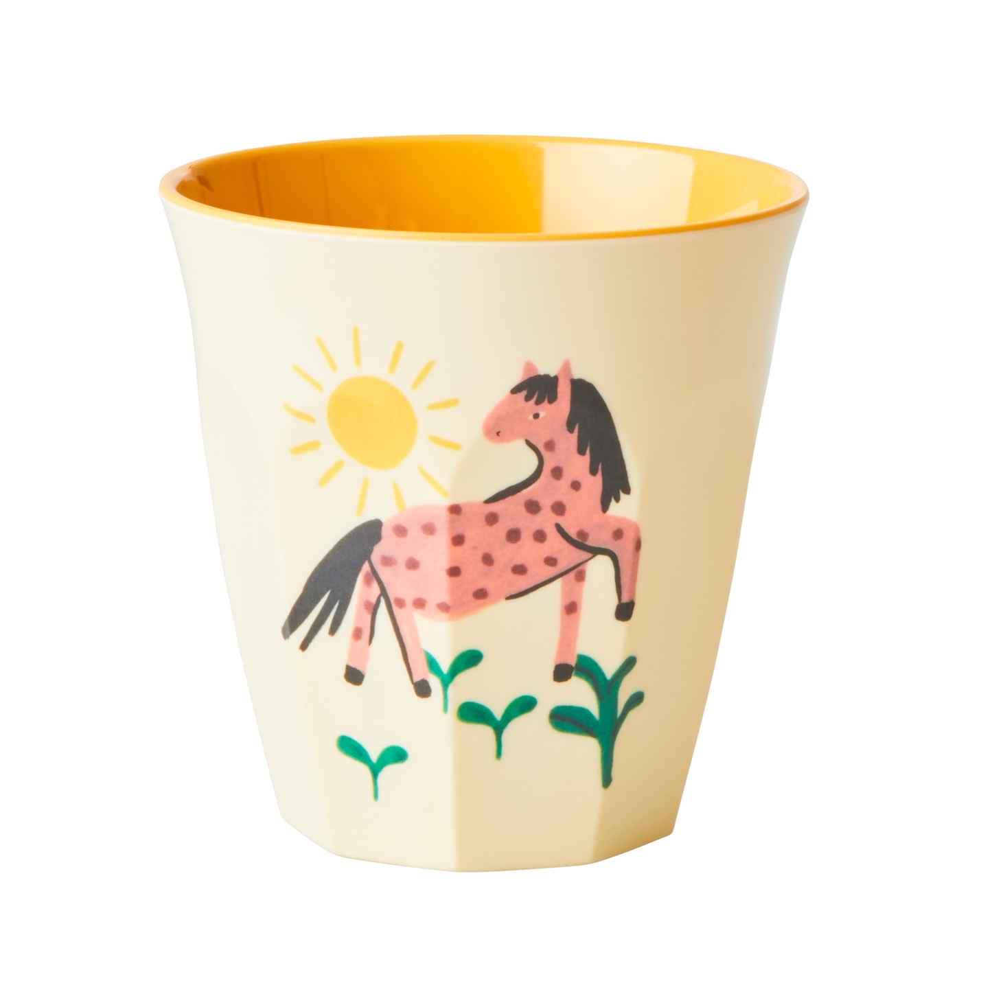 Melamine Kids Cups in Pink Farm Prints - Small - 6 pcs. in Gift Box