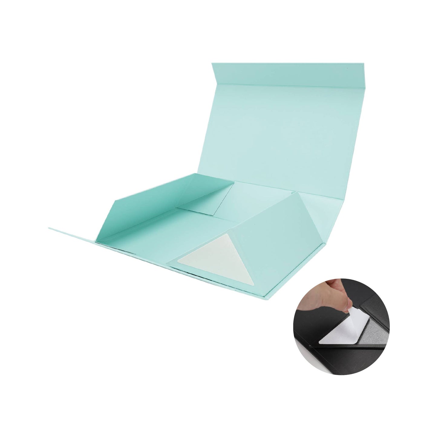 Collapsible Gift Box w/ Magnetic Square Flap (Large)