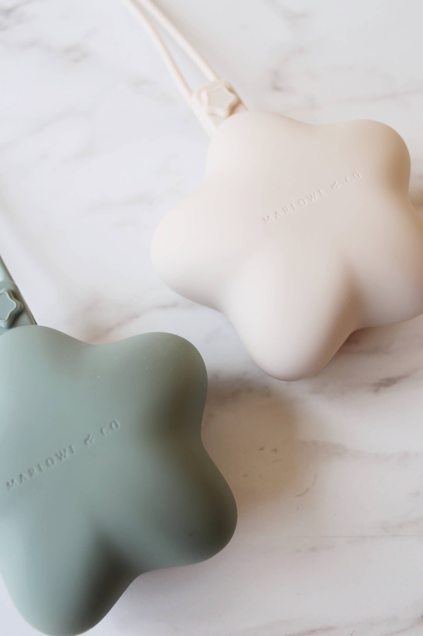 Sage/Shifting Sand Silicone Pacifier Case (2 Pack)