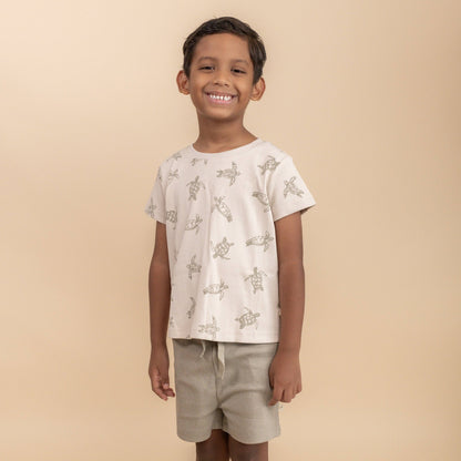 Organic Tee & Shorts Set - Turtles