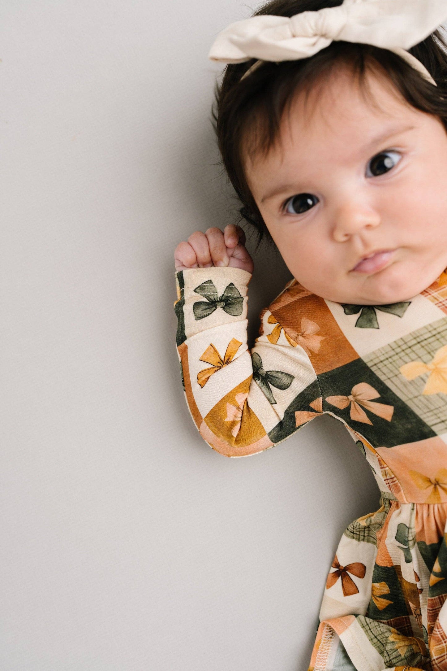 Bow Patchwork Bodysuit Bamboo Dress