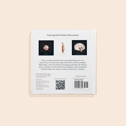 Baby's Tummy Time Sports: High-Contrast Fine Art for Visual