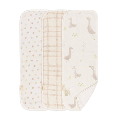 Charlie 3-pc. Farmhouse Goose Burp Cloth Set