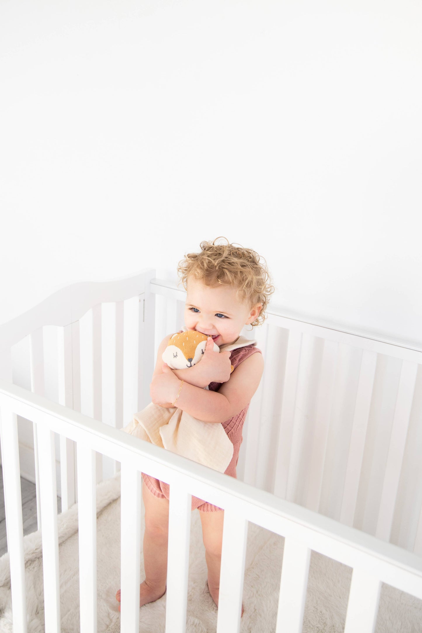 Fox Snuggle Blanket, Organic Cotton Muslin Lovey