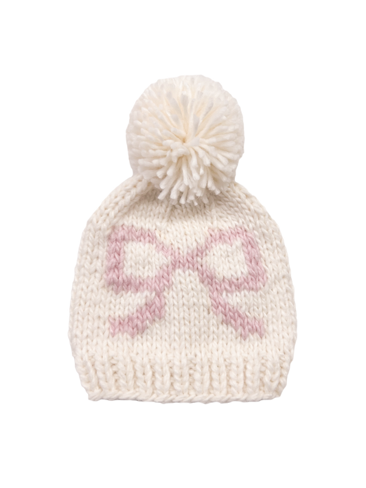 Pink Bow Beanie