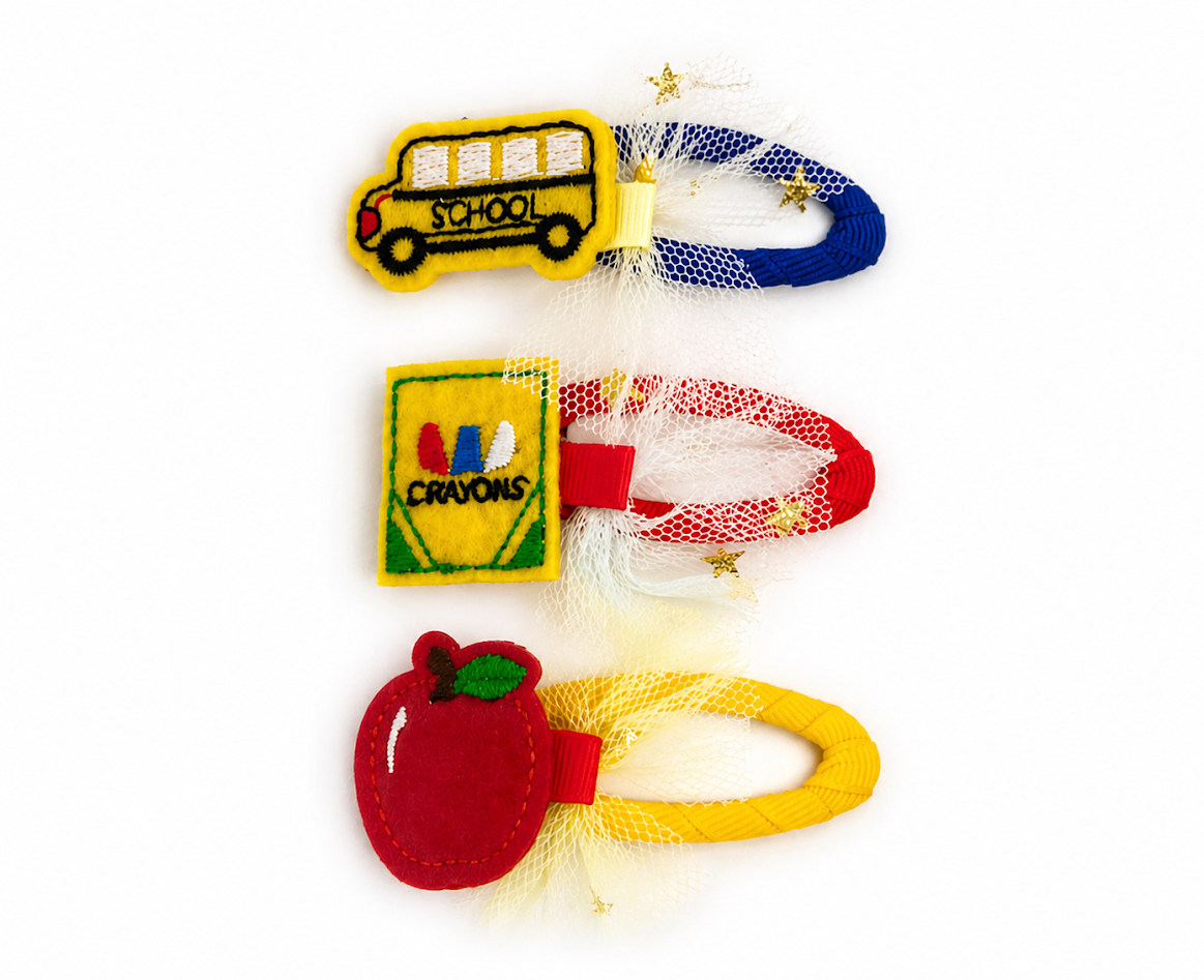 First Day Flair Hair Clips