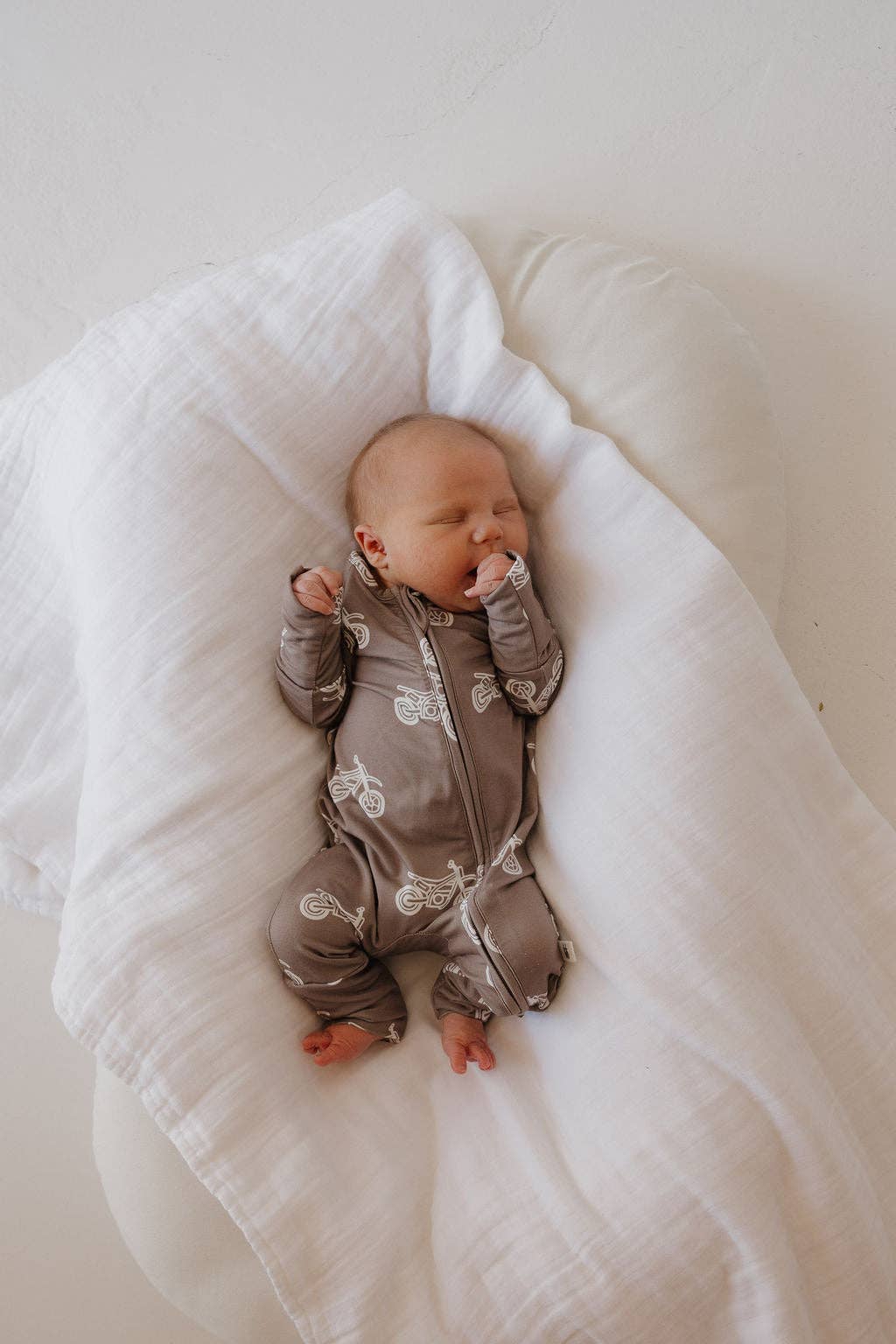 Bamboo Zip Pajamas | Dirt Bike