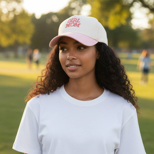 Girl Mom Embroidered Canvas Hat