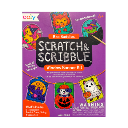 Mini Scratch & Scribble Window Banner Kit - Boo Buddies - view 5