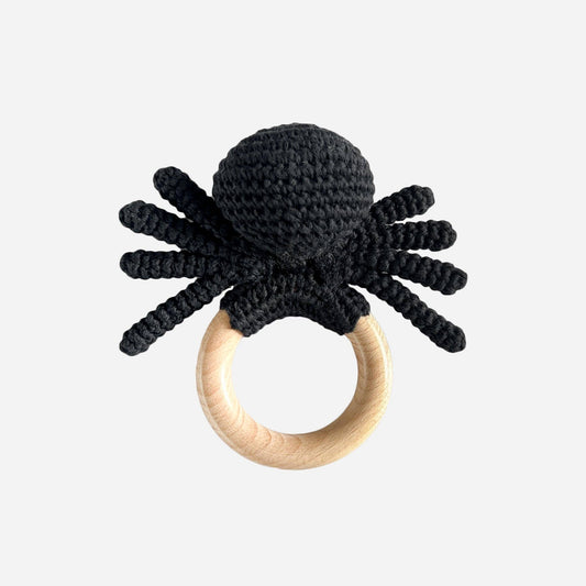 Halloween Spider | Cotton Crochet Rattle Teether