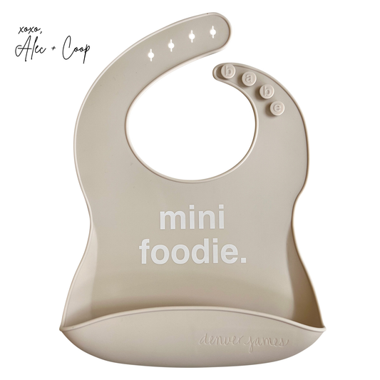 Silicone Bib - Mini Foodie