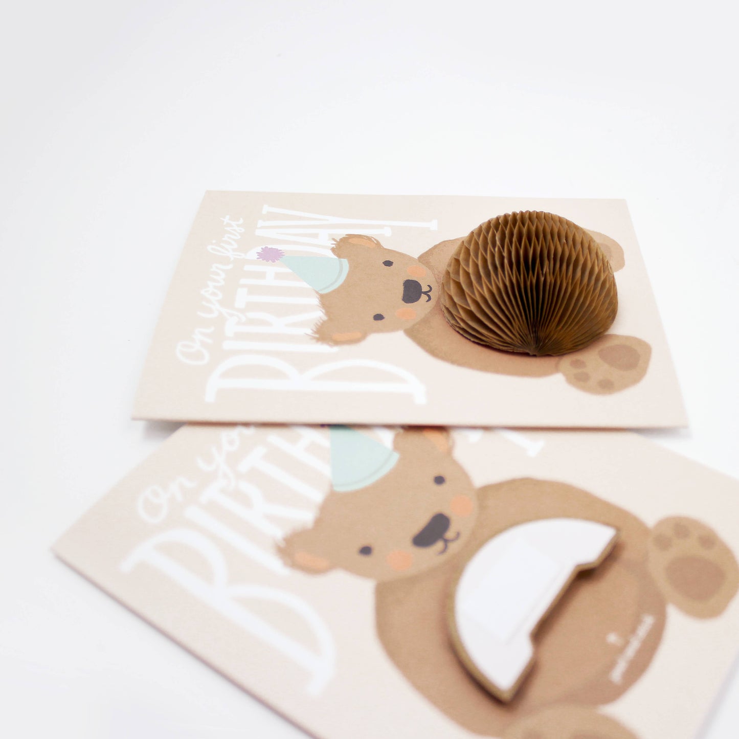 Pop-up Card - Teddy Bear - First Birthday