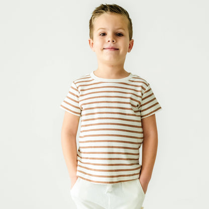 Organic Tee & Pants Set - Stripes