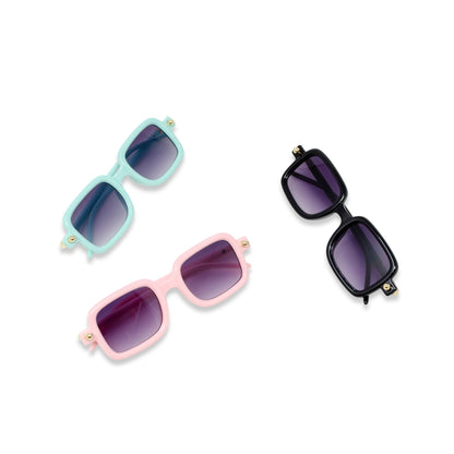 Retro Rectangle Sunglasses for Kids