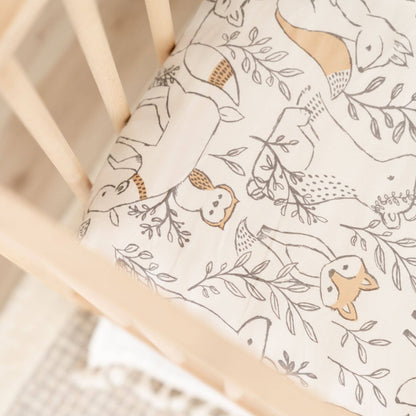 Ezra Crib Sheet (Woodland)