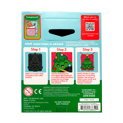 Mini Scratch & Scribble Window Banner Kit - Festive Friends - view 6