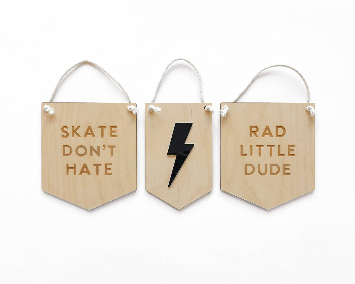 Rad Little Dude, Kids Nursery Room Decor, Baby Wall Sign - view 2