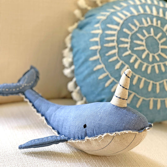 Caspian Narwhal Animal Plush Toy