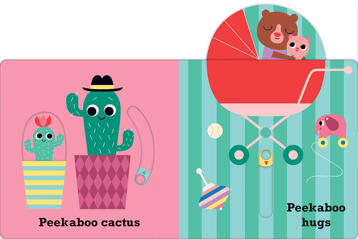 Peekaboo: Love - An Interactive Board Book for Babies & Toddlers with Mirror & Sliders to Push, Pull, or Turn