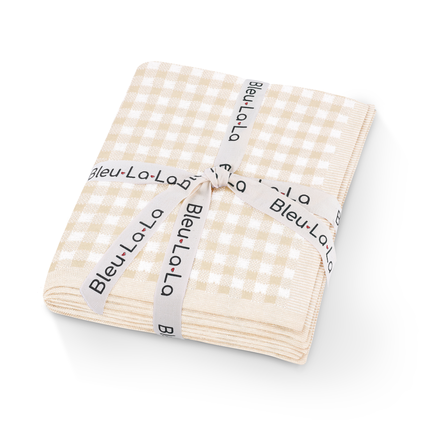 100% Luxury Cotton Checkered Baby Blanket - Pink
