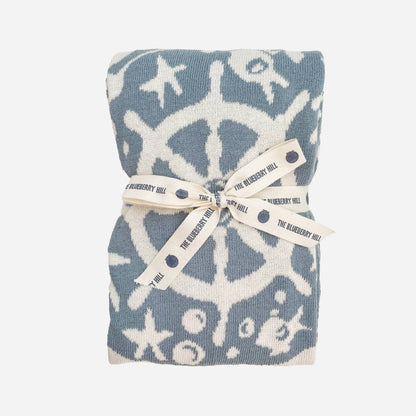 Nautical Blanket | Organic Cotton Kids & Baby Decor