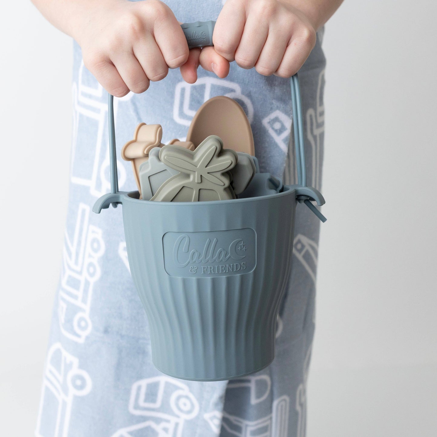The Kenzie Beach Towel & Wet Bag - Trucks & Diggers