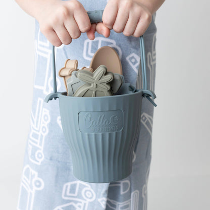 The Kenzie Beach Towel & Wet Bag - Trucks & Diggers