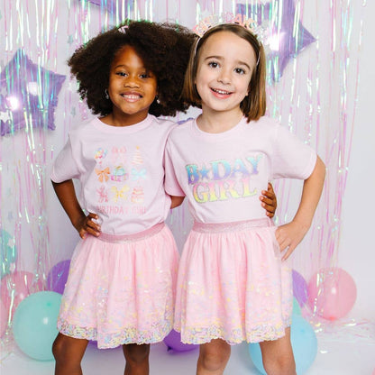 Pastel Rainbow Birthday Girl Headband - Birthday Headband