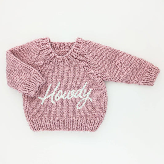 Howdy Sweater - Rosy Pink