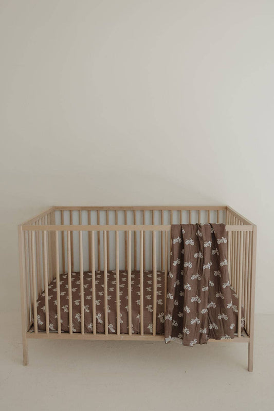 Muslin Crib Sheet | Dirt Bike