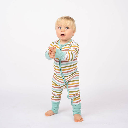 Spring Stripes Bamboo Baby Pajamas